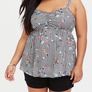 Torrid Babydoll Challis Sweetheart Cami